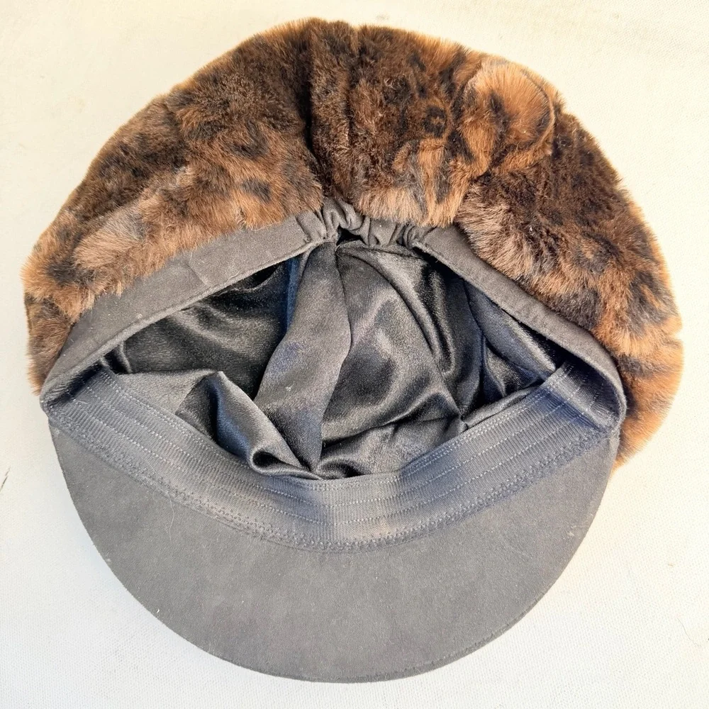 Scala faux fur baseball cap style hat